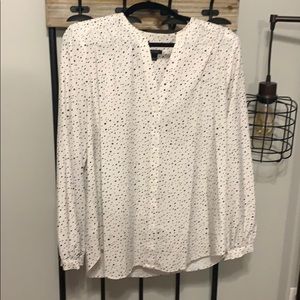 Black and white dot long sleeve